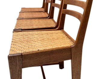 Four Modernist Art Deco Dining Room Chairs by Bas van Pelt for My Home, 1930s